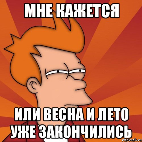 мне кажется или весна и лето уже закончились, Мем Мне кажется или (Фрай Футурама)