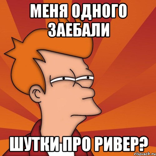 меня одного заебали шутки про ривер?, Мем Мне кажется или (Фрай Футурама)