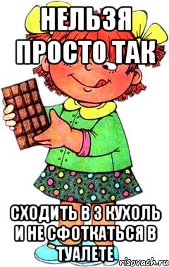 нельзя просто так сходить в 3 кухоль и не сфоткаться в туалете, Мем Нельзя просто так