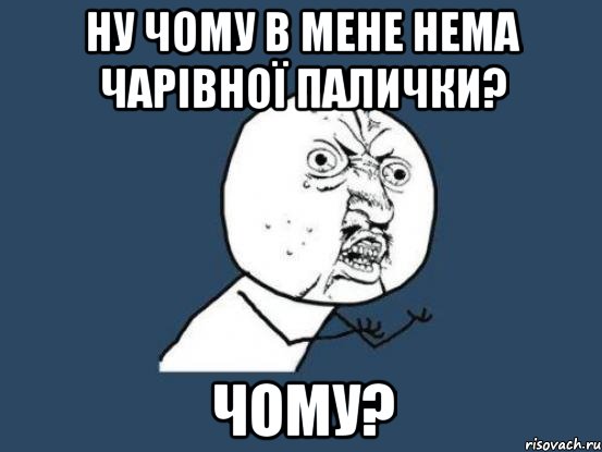 ну чому в мене нема чарівної палички? чому?, Мем Ну почему