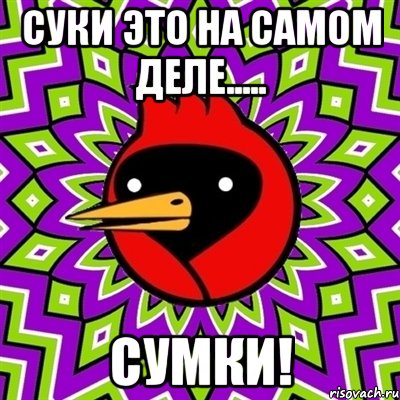 суки это на самом деле..... сумки!, Мем Омская птица