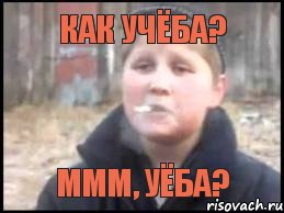 Как учёба? Ммм, уёба?, Мем Опасный поцык