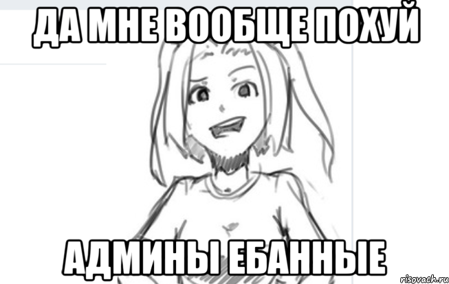 да мне вообще похуй админы ебанные, Мем похуй