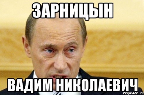 зарницын вадим николаевич, Мем путин