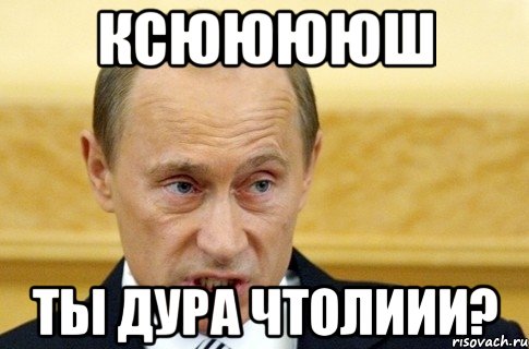 ксююююш ты дура чтолиии?, Мем путин