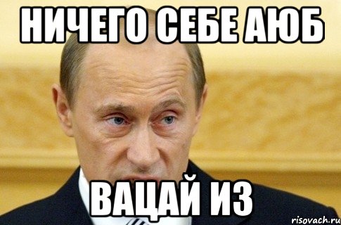 ничего себе аюб вацай из, Мем путин