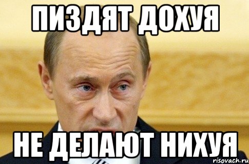 пиздят дохуя не делают нихуя, Мем путин