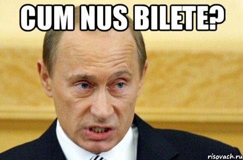 cum nus bilete? , Мем путин