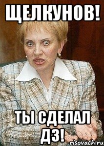 щелкунов! ты сделал дз!, Мем Судья Егорова