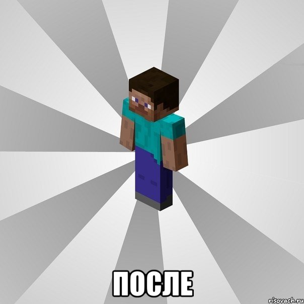  после, Мем Типичный игрок Minecraft