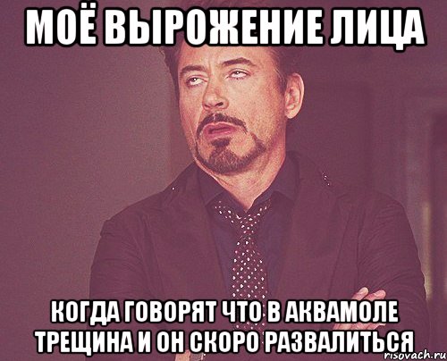 моё вырожение лица когда говорят что в аквамоле трещина и он скоро развалиться, Мем твое выражение лица