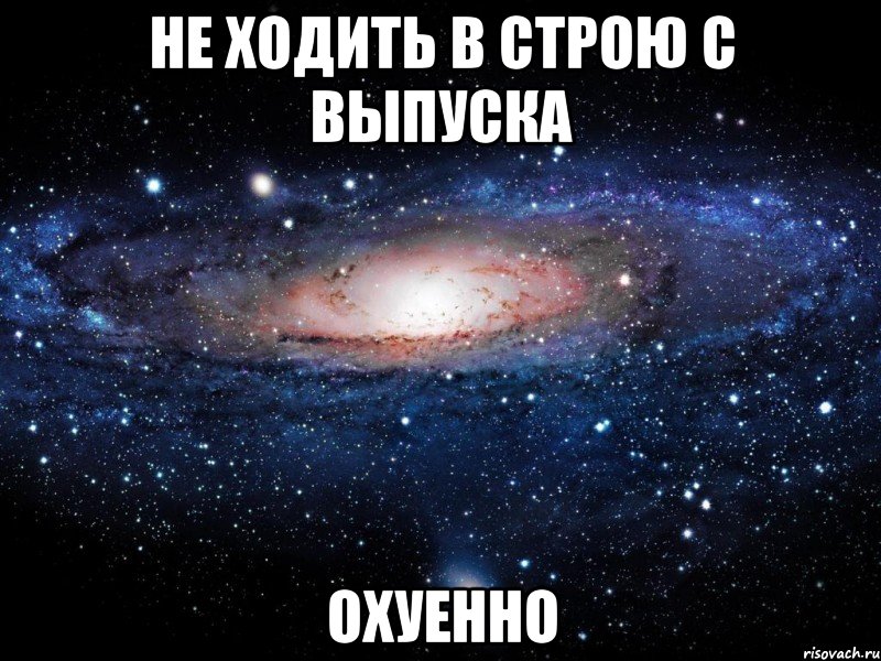 не ходить в строю с выпуска охуенно, Мем Вселенная