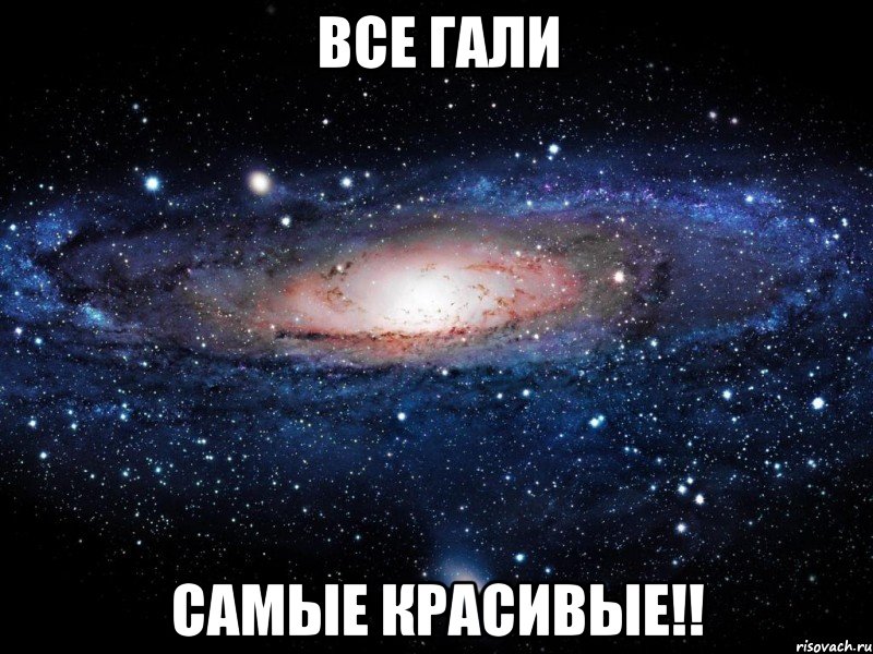 все гали самые красивые!!, Мем Вселенная