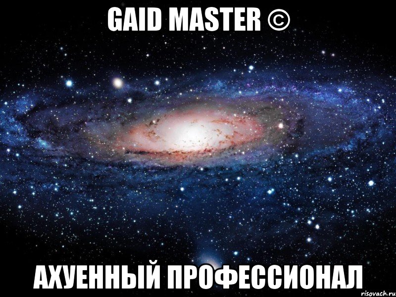 gaid master © ахуенный профессионал, Мем Вселенная