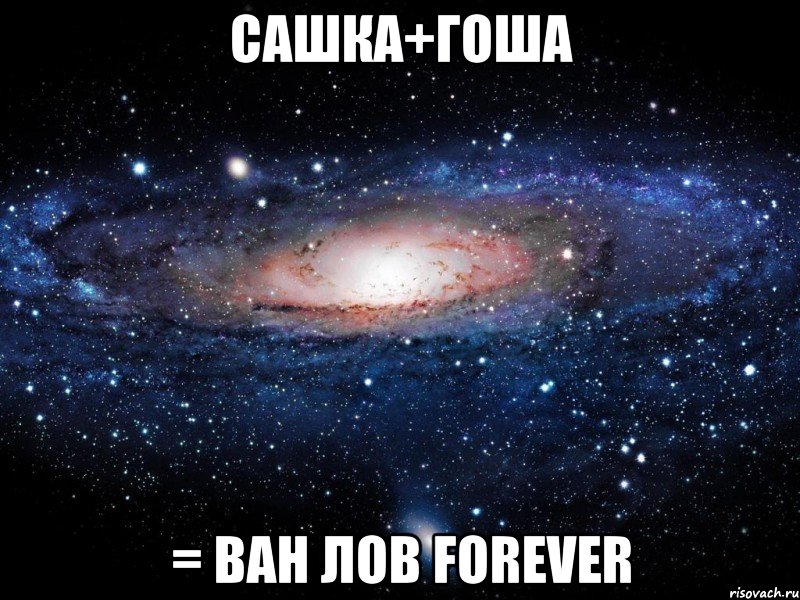 сашка+гоша = ван лов forever, Мем Вселенная