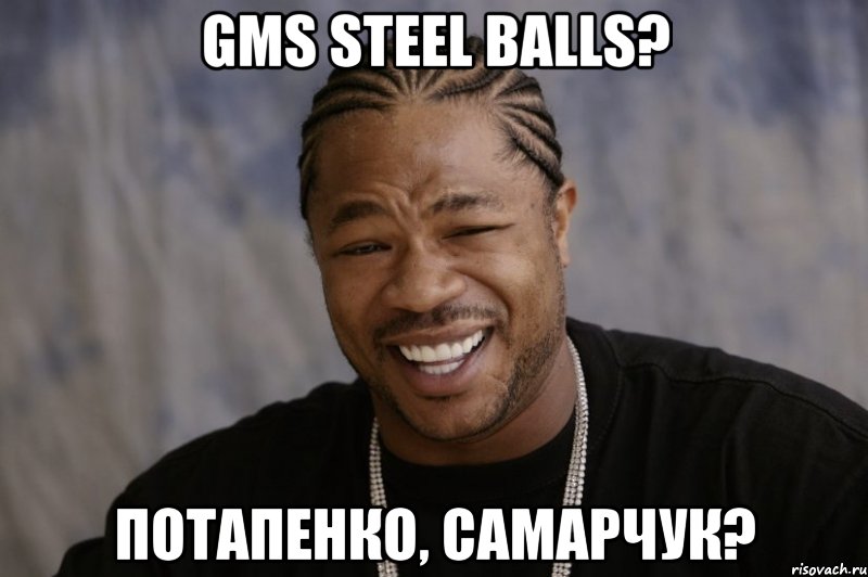 gms steel balls? потапенко, самарчук?, Мем Xzibit