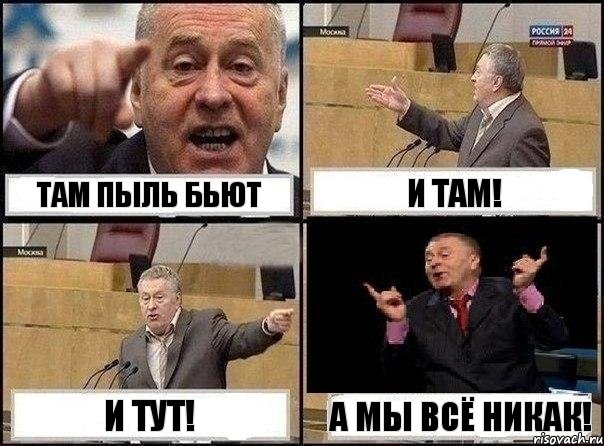 Там пыль бьют И там! И тут! А мы всё никак!, Комикс Жириновский клоуничает