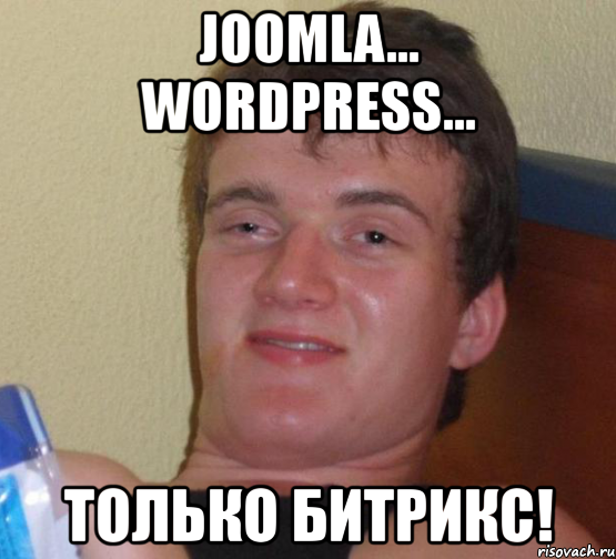 joomla... wordpress... только битрикс!, Мем 10 guy (Stoner Stanley really high guy укуренный парень)