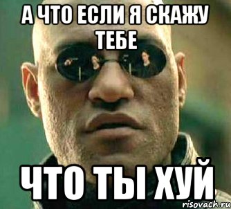 а что если я скажу тебе что ты хуй