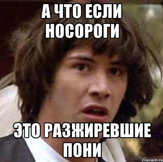 а что если носороги это разжиревшие пони, Мем А что если (Киану Ривз)