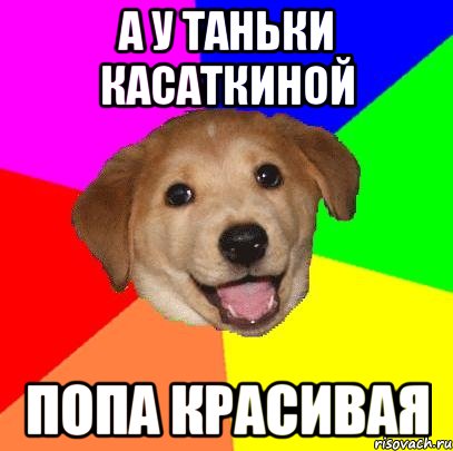 а у таньки касаткиной попа красивая, Мем Advice Dog