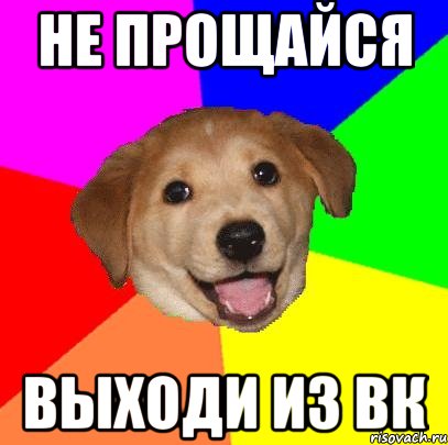 не прощайся выходи из вк, Мем Advice Dog