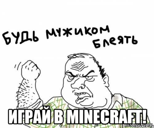  играй в minecraft!, Мем блять