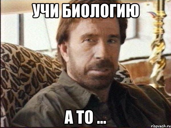 учи биологию а то ...