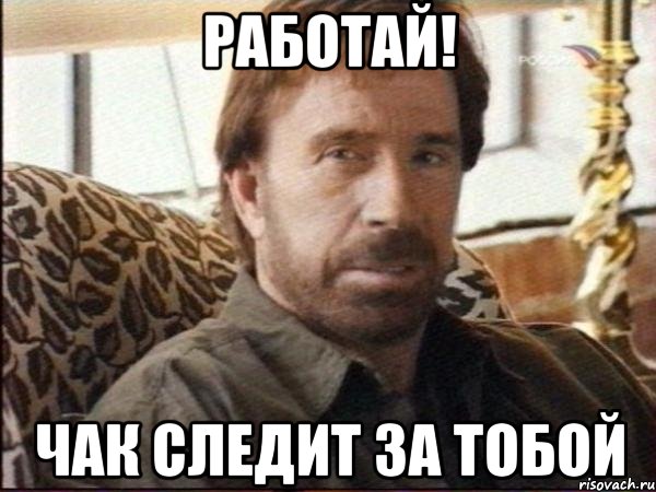 работай! чак следит за тобой