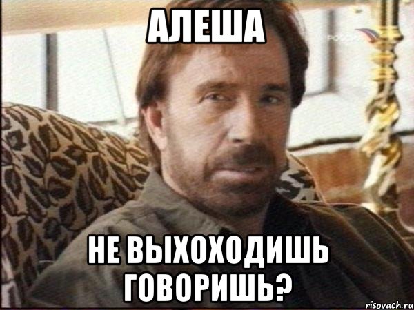 алеша не выхоходишь говоришь?