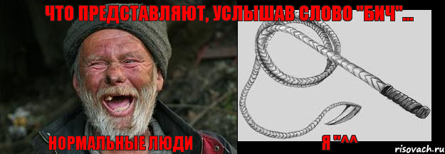 Нормальные люди Я "^^ Что представляют, услышав слово "Бич"...