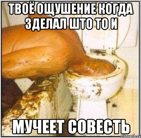 твоё ощушение когда зделал што то и мучеет совесть, Мем Дайвер