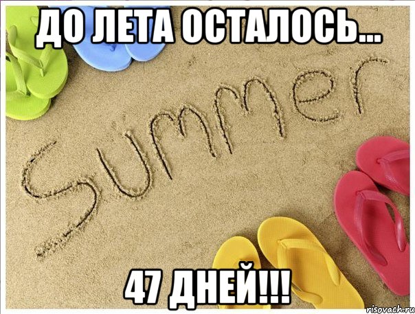 до лета осталось... 47 дней!!!, Мем До лета осталось