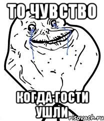 то чувство когда гости ушли