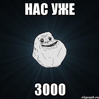 нас уже 3000, Мем Forever Alone