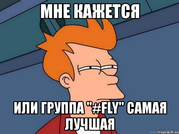 мне кажется или группа "#fly" самая лучшая, Мем  Фрай (мне кажется или)