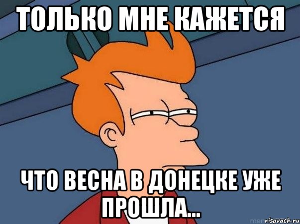 только мне кажется что весна в донецке уже прошла..., Мем  Фрай (мне кажется или)