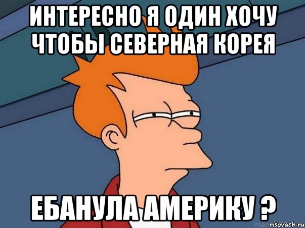 интересно я один хочу чтобы северная корея ебанула америку ?, Мем  Фрай (мне кажется или)