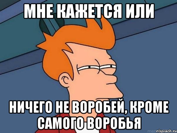 мне кажется или ничего не воробей, кроме самого воробья, Мем  Фрай (мне кажется или)