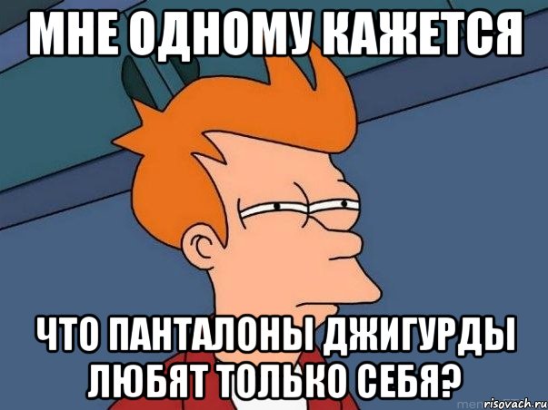 мне одному кажется что панталоны джигурды любят только себя?, Мем  Фрай (мне кажется или)