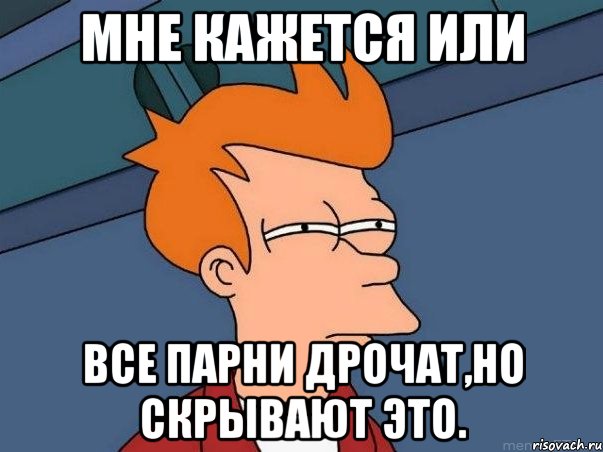 мне кажется или все парни дрочат,но скрывают это., Мем  Фрай (мне кажется или)