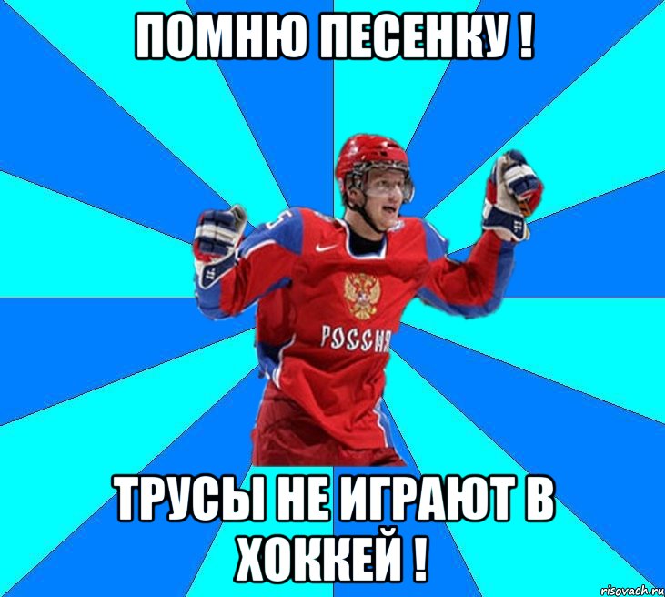 помню песенку ! трусы не играют в хоккей !