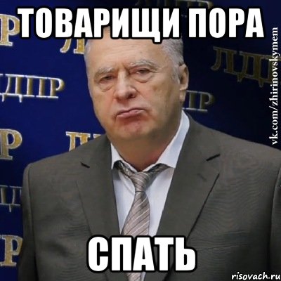 товарищи пора спать, Мем Хватит это терпеть (Жириновский)