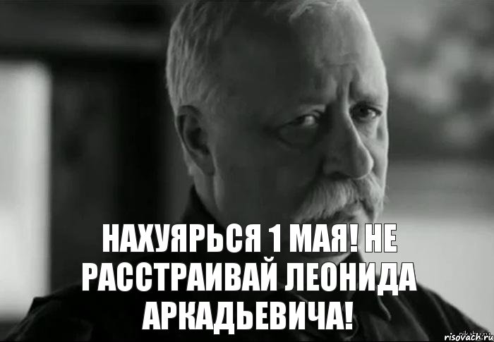 Нахуярься 1 мая! Не расстраивай Леонида Аркадьевича!, Мем Не расстраивай Леонида Аркадьевича
