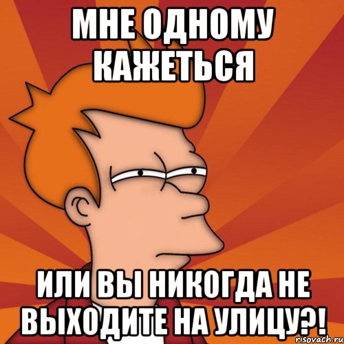 мне одному кажеться или вы никогда не выходите на улицу?!, Мем Мне кажется или (Фрай Футурама)