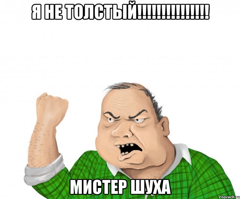 я не толстый!!! мистер шуха