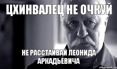 ЦХИНВАЛЕЦ НЕ ОЧКУЙ НЕ РАССТАИВАЙ ЛЕОНИДА АРКАДЬЕВИЧА, Мем Не огорчай Леонида Аркадьевича