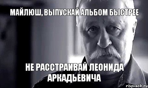 МАЙЛЮШ, ВЫПУСКАЙ АЛЬБОМ БЫСТРЕЕ НЕ РАССТРАИВАЙ ЛЕОНИДА АРКАДЬЕВИЧА, Мем Не огорчай Леонида Аркадьевича