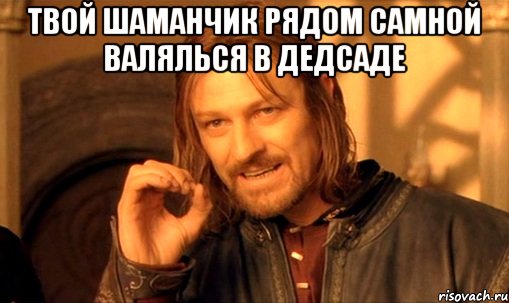 твой шаманчик рядом самной валялься в дедсаде , Мем Нельзя просто так взять и (Боромир мем)