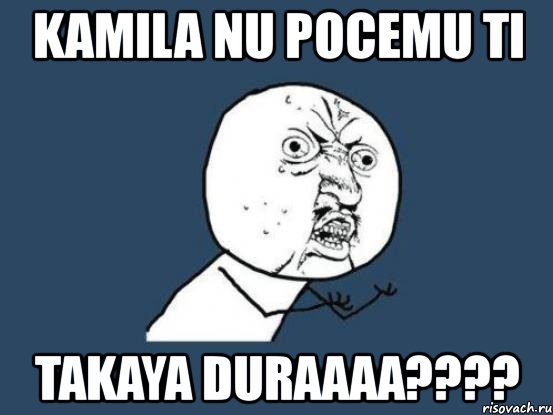 kamila nu pocemu ti takaya duraaaa???, Мем Ну почему